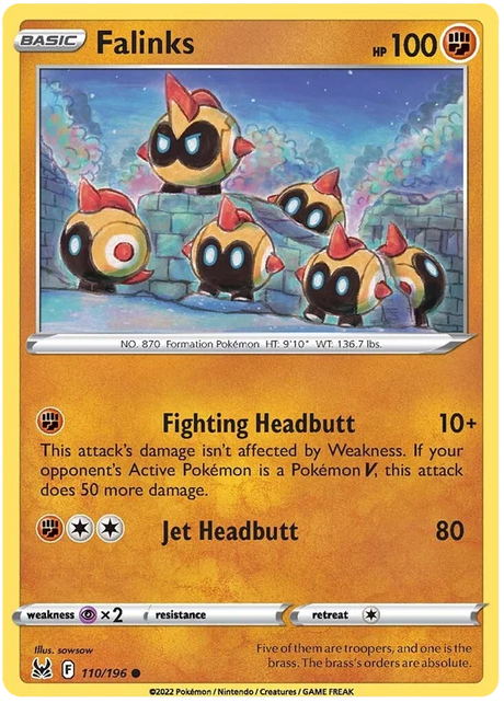 Falinks Lost Origin Pokemon Single Card 110/196