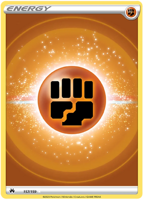 Fighting Energy Textured Full Art Crown Zenith Pokemon Card Single