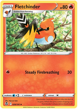 Fletchinder Silver Tempest Pokemon Single 028/195