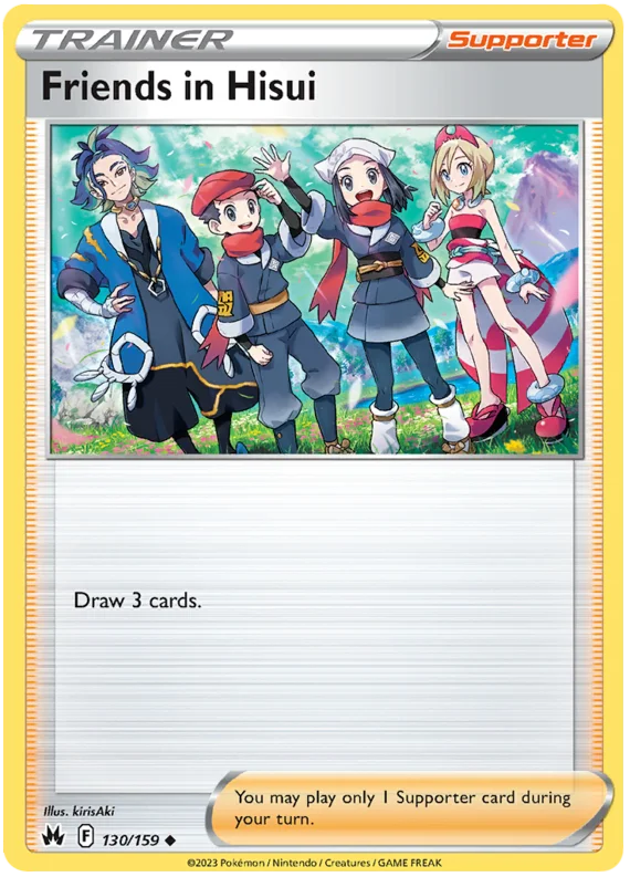 Friends in Hisui Crown Zenith Pokemon Card Single