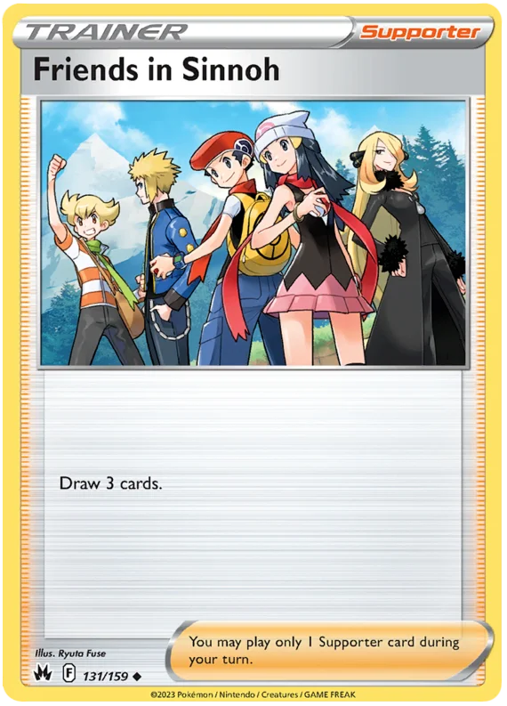 Friends in Sinnoh Crown Zenith Pokemon Card Single