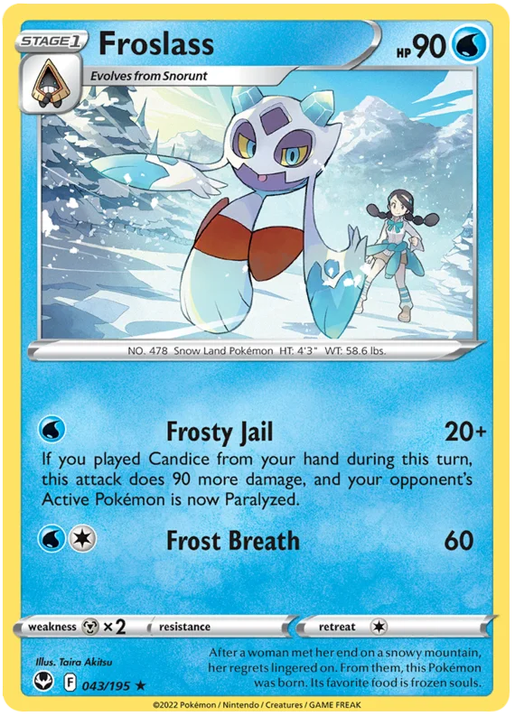 Froslass Silver Tempest Pokemon Single 043/195