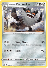 Galarian Perrserker Crown Zenith Pokemon Card Single