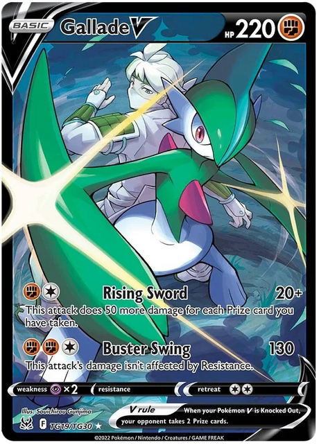 Gallade V Lost Origin Trainer Gallery Pokemon Single Card TG19/TG30