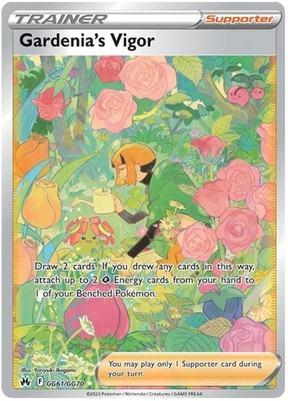 Gardenia's Vigor Crown Zenith Galarian Gallery Pokemon Card Single