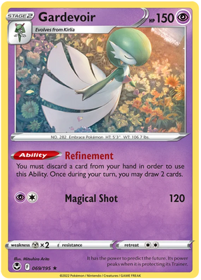 Gardevoir Silver Tempest Pokemon Single 069/195