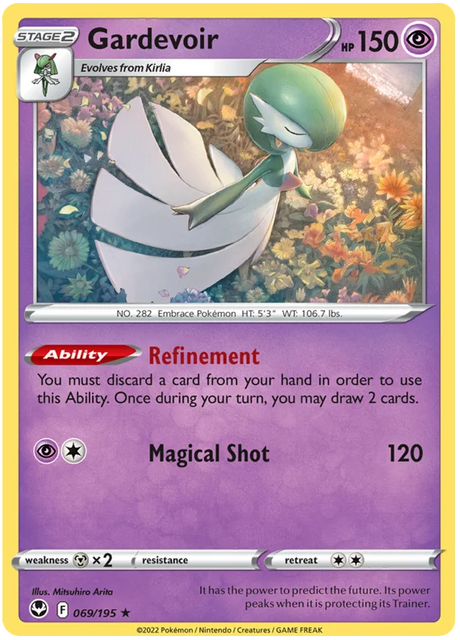 Gardevoir Silver Tempest Pokemon Single 069/195