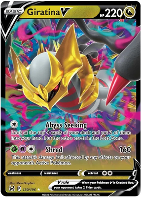 Giratina V Lost Origin Pokemon Single Card 130/196