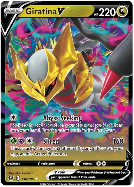 Giratina V Lost Origin Pokemon Single Card 130/196