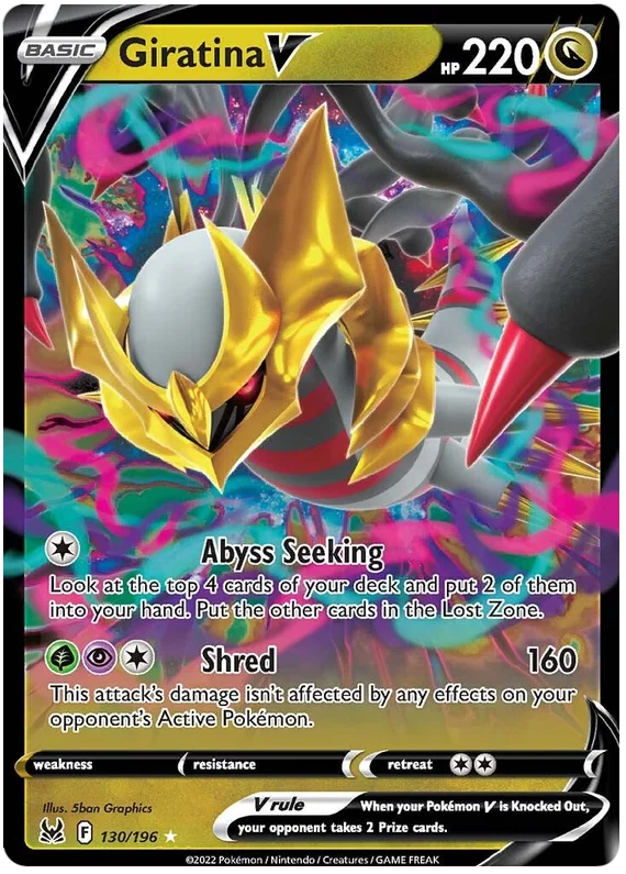 Giratina V Lost Origin Pokemon Single Card 130/196