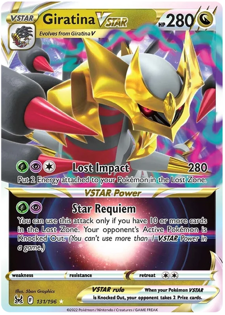 Giratina VSTAR Lost Origin Pokemon Single Card 131/196