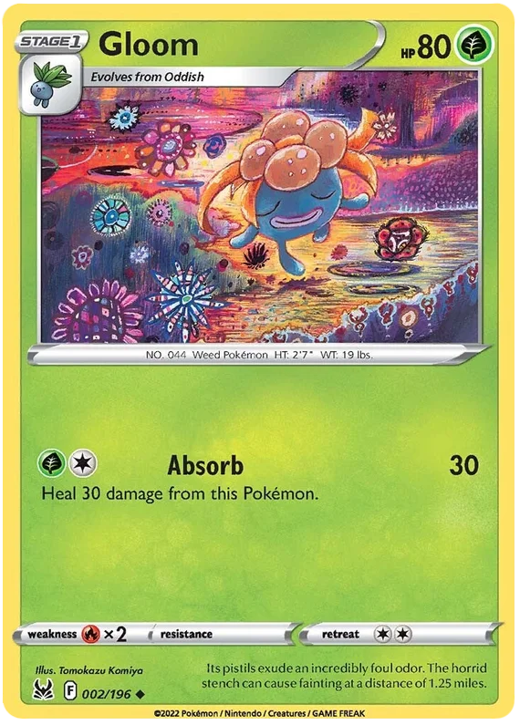 Gloom Lost Origin Pokemon Single Card 002/196