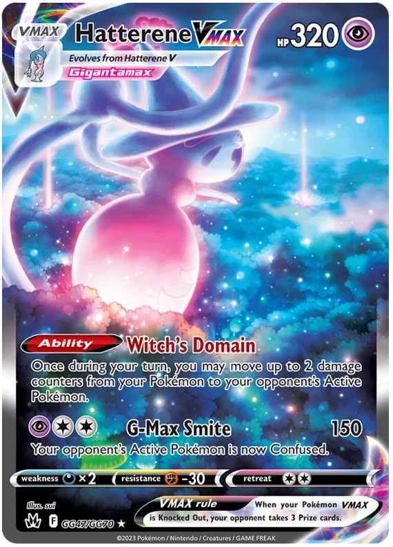 Hatterene VMAX Crown Zenith Galarian Gallery Pokemon Card Single
