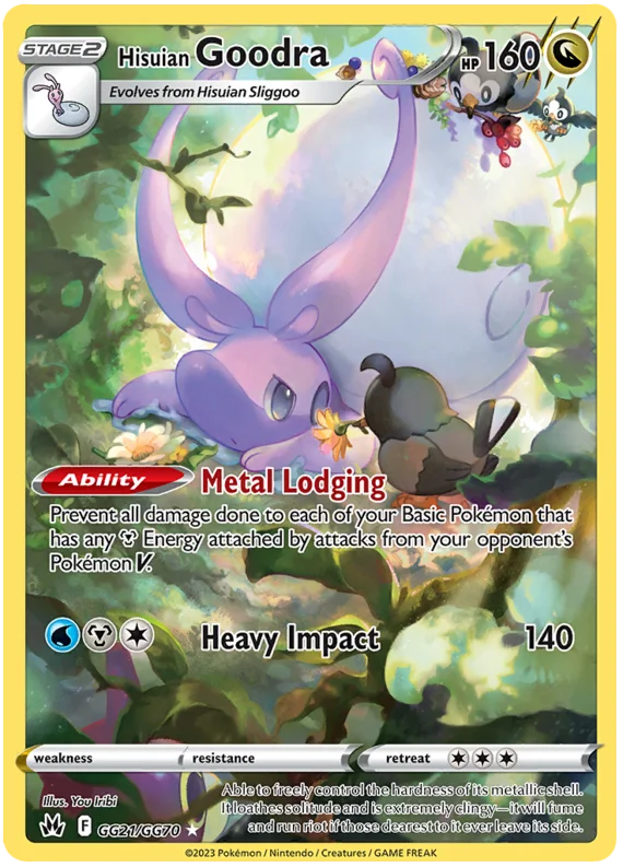Hisuian Goodra Crown Zenith Galarian Gallery Pokemon Card Single