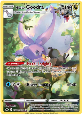 Hisuian Goodra Crown Zenith Galarian Gallery Pokemon Card Single