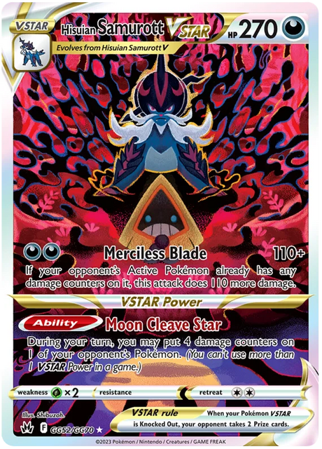 Hisuian Samurott VSTAR Crown Zenith Galarian Gallery Pokemon Card Single