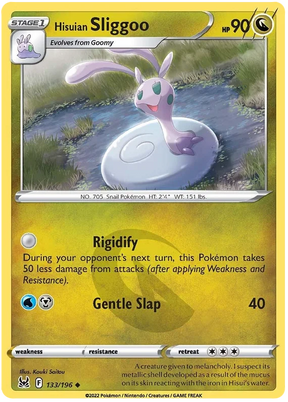 Hisuian Sliggoo Lost Origin Pokemon Single Card 133/196