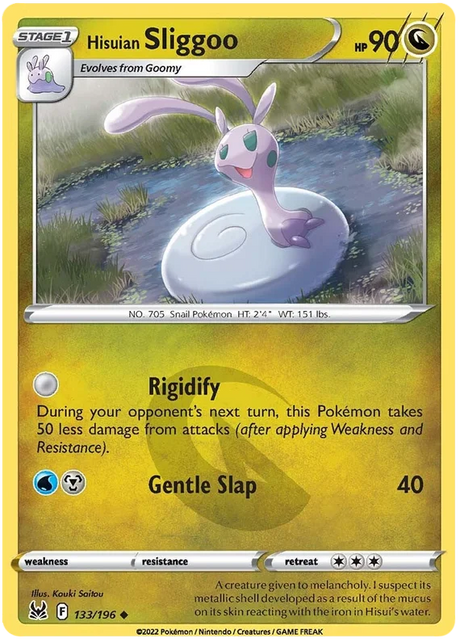 Hisuian Sliggoo Lost Origin Pokemon Single Card 133/196