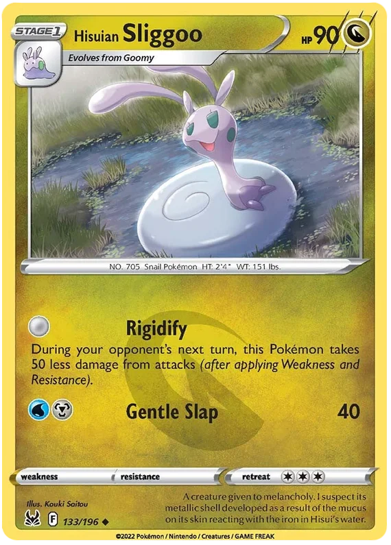 Hisuian Sliggoo Lost Origin Pokemon Single Card 133/196