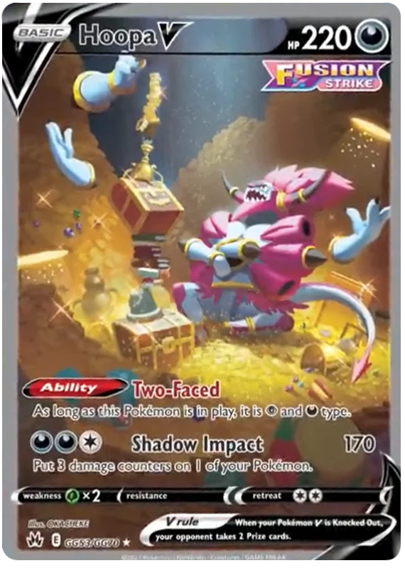 Hoopa V Crown Zenith Galarian Gallery Pokemon Card Single