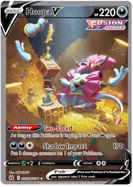 Hoopa V Crown Zenith Galarian Gallery Pokemon Card Single