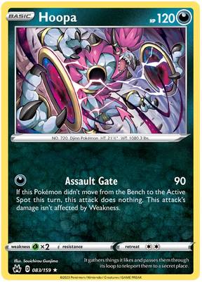 Hoopa Crown Zenith Pokemon Card Single