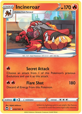 Incineroar Silver Tempest Pokemon Single 032/195