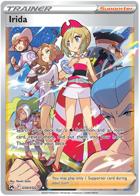 Irida Crown Zenith Galarian Gallery Pokemon Card Single