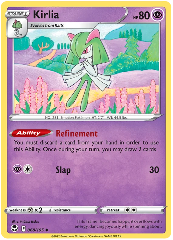 Kirlia Silver Tempest Pokemon Single 068/195