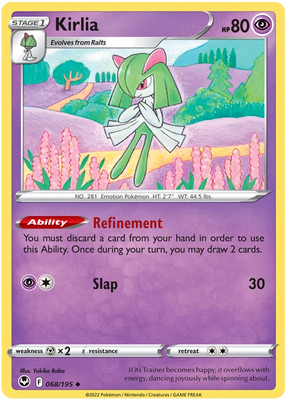 Kirlia Silver Tempest Pokemon Single 068/195