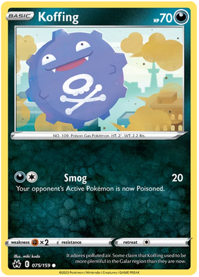 Koffing Crown Zenith Pokemon Card Single