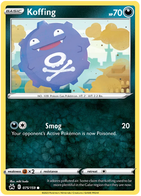 Koffing Crown Zenith Pokemon Card Single