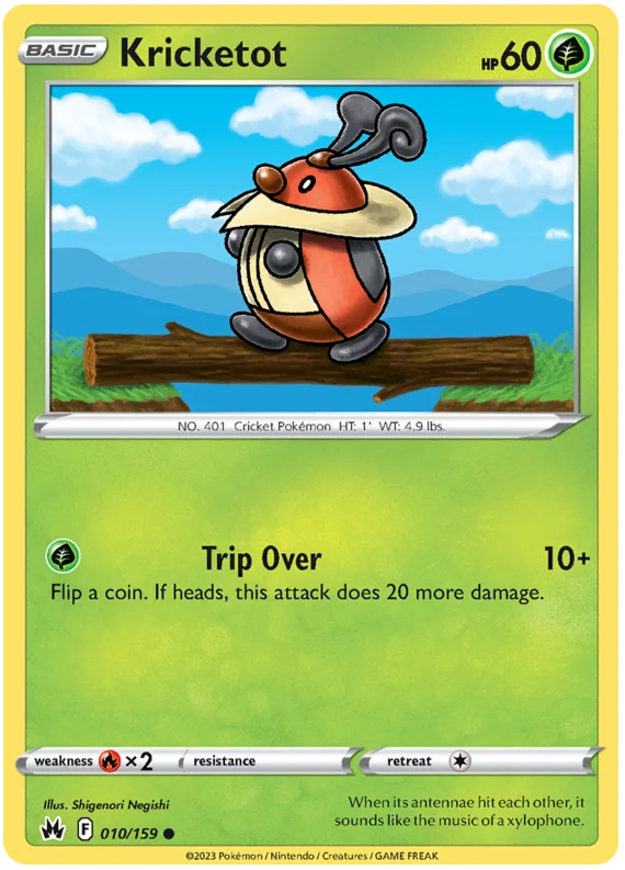 Kricketot Crown Zenith Pokemon Card Single