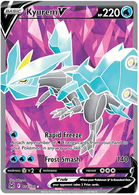 Kyurem V (Full Art) Lost Origin Pokemon Single Card 174/196