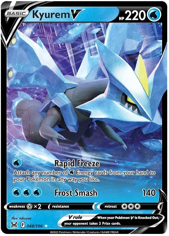 Kyurem V Lost Origin Pokemon Single Card 048/196