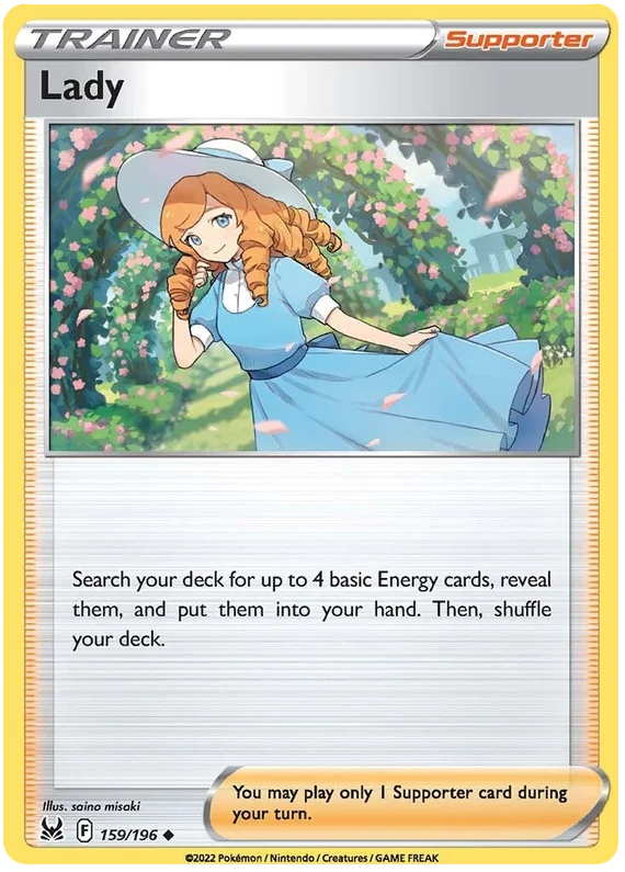 Lady Lost Origin Pokemon Single Card 159/196