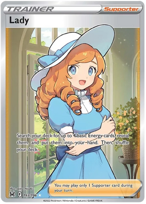 Lady (Full Art) Lost Origin Pokemon Single Card 193/196