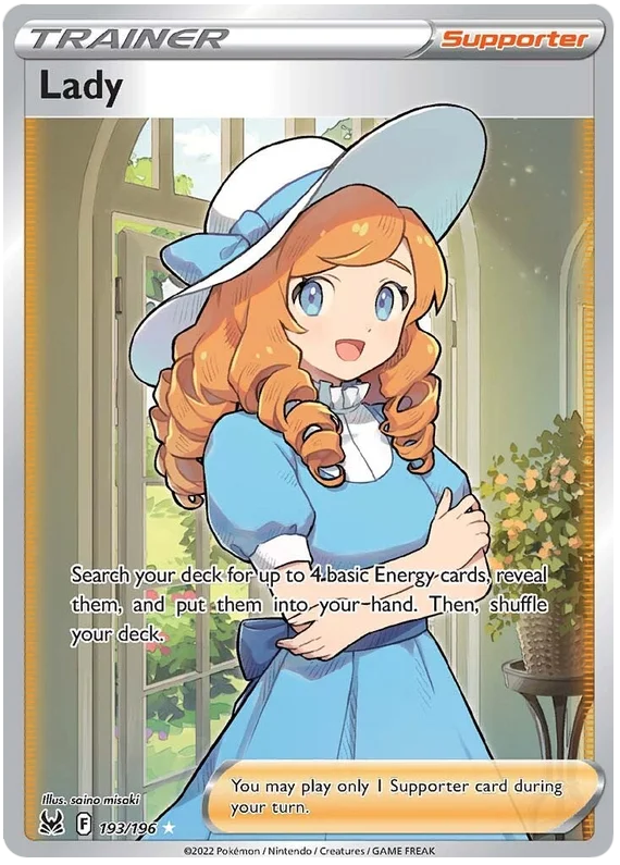 Lady (Full Art) Lost Origin Pokemon Single Card 193/196