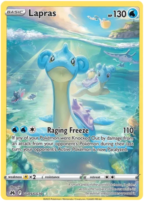 Lapras Crown Zenith Galarian Gallery Pokemon Card Single