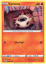 Larvesta Crown Zenith Pokemon Card Single