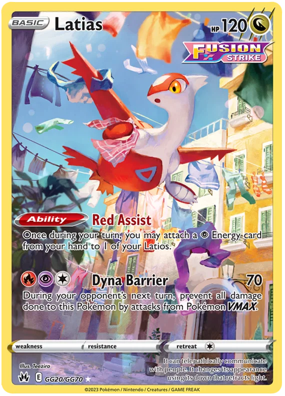 Latias Crown Zenith Galarian Gallery Pokemon Card Single