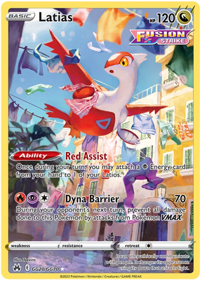 Latias Crown Zenith Galarian Gallery Pokemon Card Single