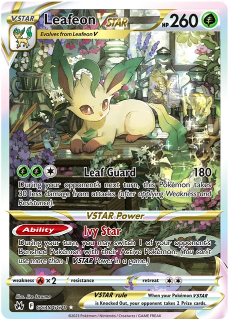 Leafeon VSTAR Crown Zenith Galarian Gallery Pokemon Card Single