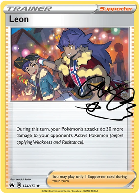 Leon Crown Zenith Pokemon Card Single