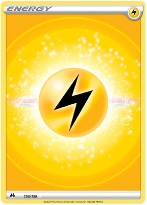 Lightning Energy Textured Full Art Crown Zenith Pokemon Card Single
