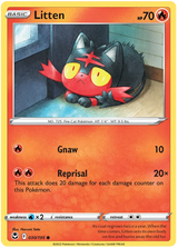 Litten Silver Tempest Pokemon Single 030/195