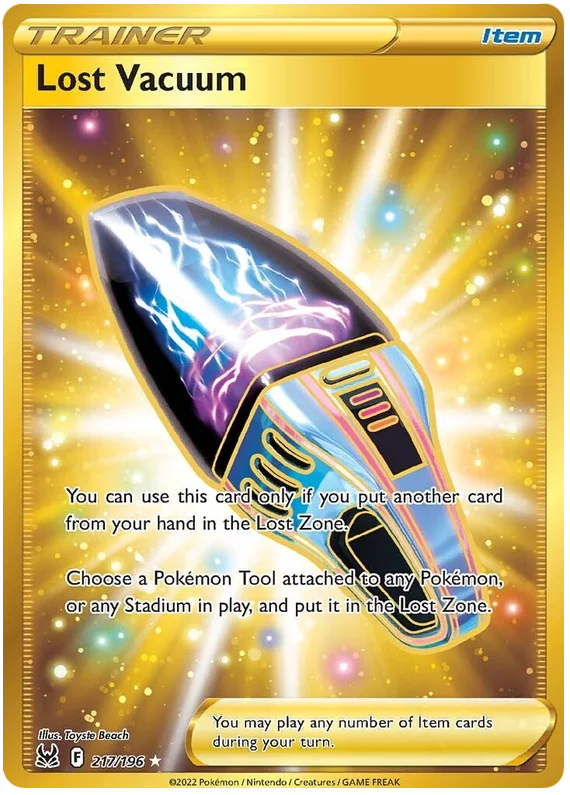 Lost Vacuum (Secret) Lost Origin Pokemon Single Card 217/196