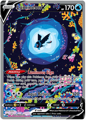 Lumineon Crown Zenith Galarian Gallery Pokemon Card Single