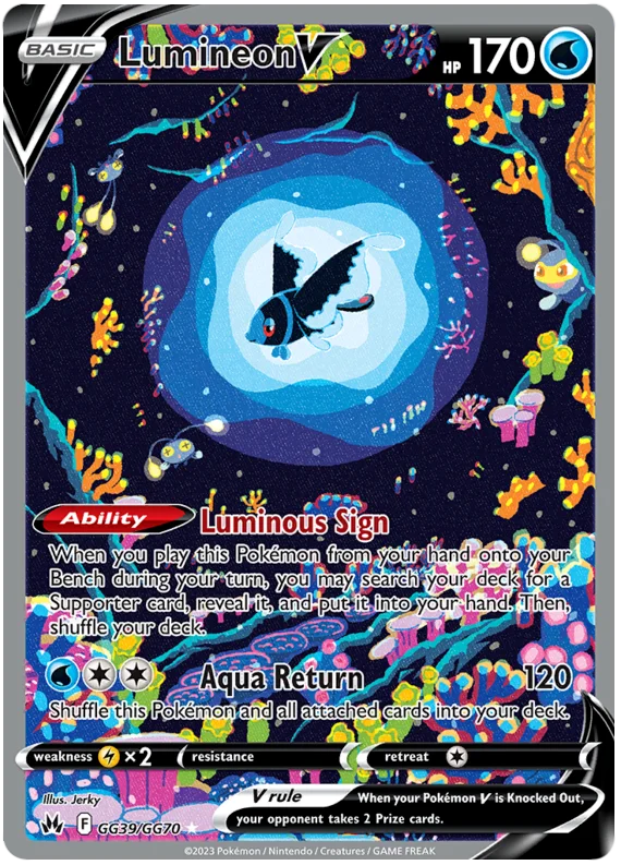 Lumineon Crown Zenith Galarian Gallery Pokemon Card Single