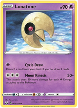 Lunatone Crown Zenith Pokemon Card Single